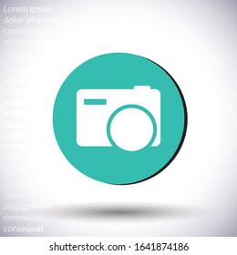 Camera  vector icon , lorem ipsum Flat design