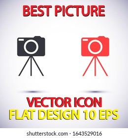 Camera Vector icon . Lorem Ipsum Illustration design