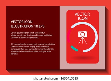 Camera Vector icon . Lorem Ipsum Illustration design