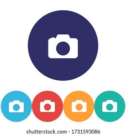 Camera vector icon , lorem ipsum Flat design