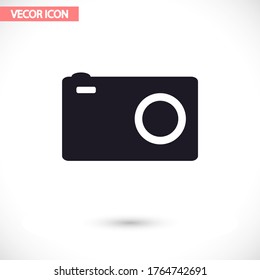 Camera  vector icon , lorem ipsum Flat design