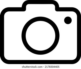 icono vector de cámara - estilo minimalista y moderno - tipo lineal