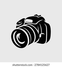 Camera vector icon monochrome isolated