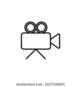 Camera, vector icon. Movie camera. Camera sign, video.