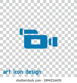 camera vector icon on an abstract background