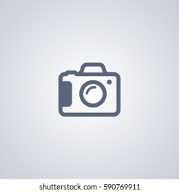 Camera vector icon, Photo camera vector icon