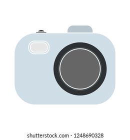 Camera vector icon, photo symbol. Simple, flat design for web or mobile app
