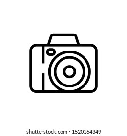 Camera vector icon, photo symbol