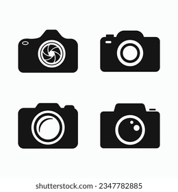 Camera vector icon set. Camera Icon in trendy flat style. Camera symbol for your website design, logo, app, and UI. Vector illustration