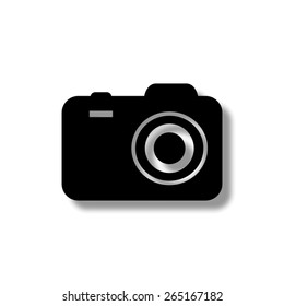 camera   - vector icon with shadow
