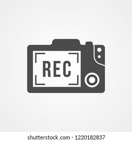 Camera vector icon sign symbol