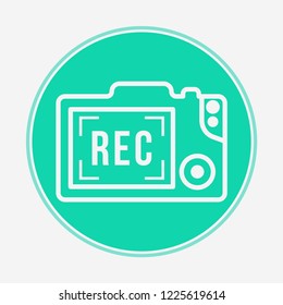 Camera vector icon sign symbol