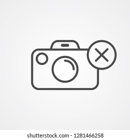 Camera vector icon sign symbol