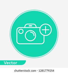 Camera vector icon sign symbol