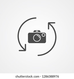 Camera vector icon sign symbol