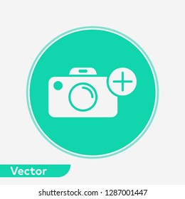 Camera vector icon sign symbol