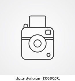 Camera vector icon sign symbol