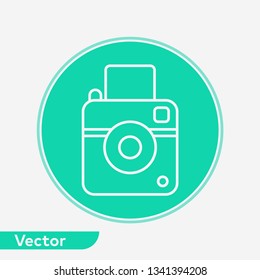 Camera vector icon sign symbol