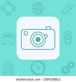 Camera vector icon sign symbol