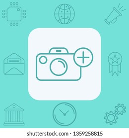 Camera vector icon sign symbol