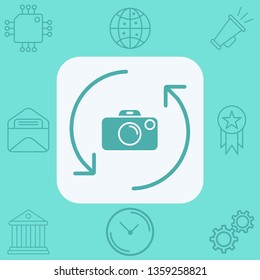 Camera vector icon sign symbol