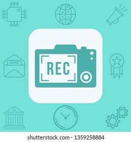 Camera vector icon sign symbol