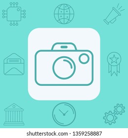 Camera vector icon sign symbol