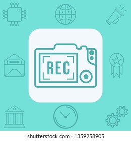 Camera vector icon sign symbol