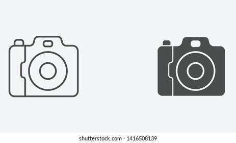 Camera vector icon sign symbol