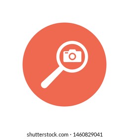 A camera vector icon. The sign of a camera. The symbol of a camera.