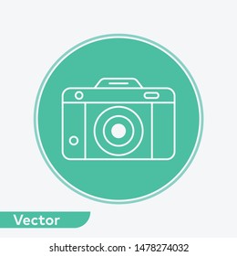 Camera vector icon sign symbol