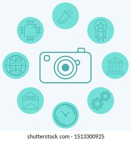 Camera vector icon sign symbol