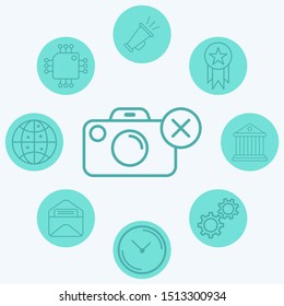 Camera vector icon sign symbol