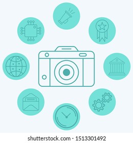 Camera vector icon sign symbol