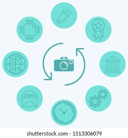Camera vector icon sign symbol