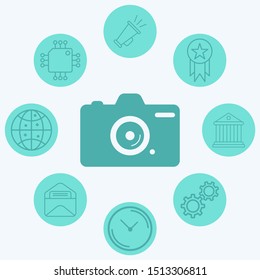 Camera vector icon sign symbol