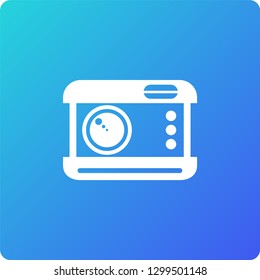 camera vector icon. camera single web icon on trendy gradient