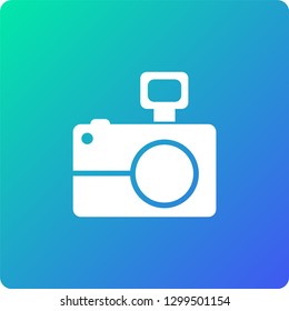 camera vector icon. camera single web icon on trendy gradient