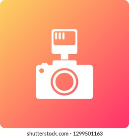 camera vector icon. camera single web icon on trendy gradient