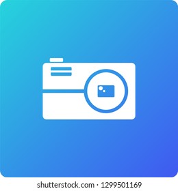 camera vector icon. camera single web icon on trendy gradient