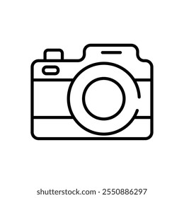 Camera vector icon stock illustration