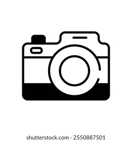 Camera vector icon stock illustration