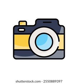 Camera vector icon stock illustration