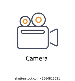 Camera Vector icon stock illustration