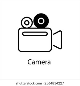 Camera Vector icon stock illustration