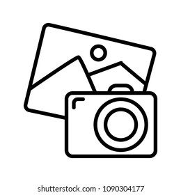 Camera vector icons set