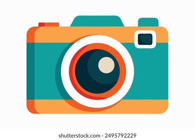 Camera Vector Illustration Art for Printable Graphics Design