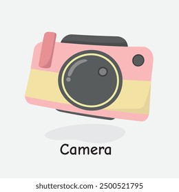 Camera Vector Illustration: Capture Summer Memories in Style