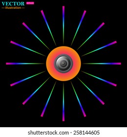 camera, vector illustration, EPS 10