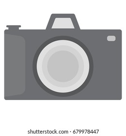 Camera vector illustration. Flat style design. Colorful graphics